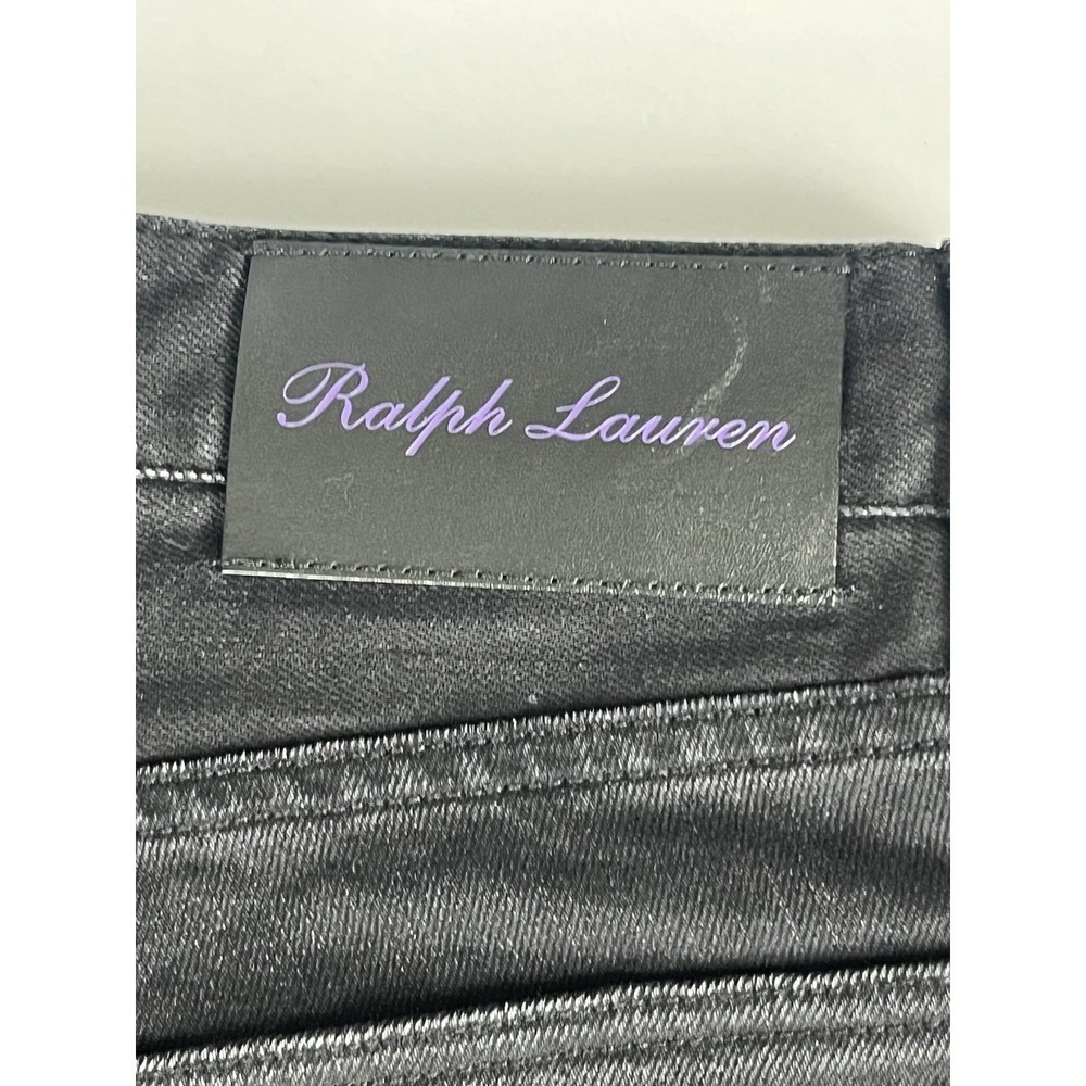 Ralph Lauren Purple Label Black Selvedge Denim Slim Fit Jeans Mens Size 32x30